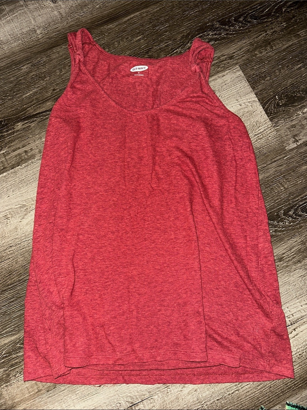 Old Navy Women's Heathered Red Tank Top